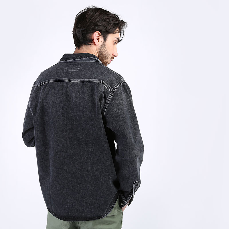 Мужская рубашка Carhartt WIP Sallnac Shirt Jac (I027545-black)  - цена, описание, фото 6